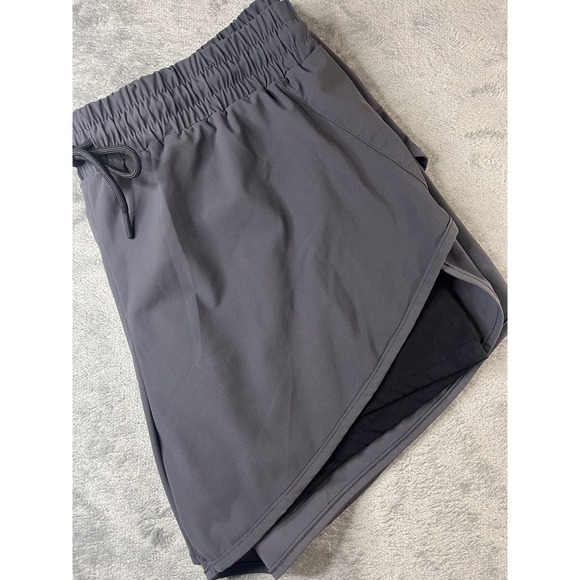 BlevonH Shorts Women XL Active Athletic Yoga Sports Runner Black Drawstring - Picture 2 of 7